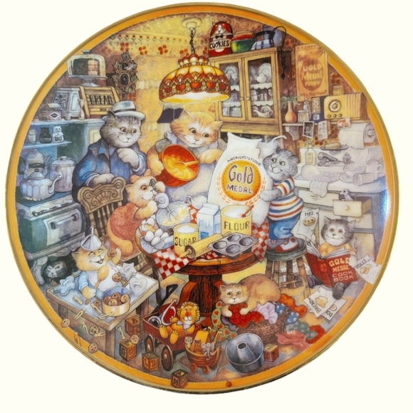 " The Official Gold Medal Flour 115th Anniversary Collectors Plate" by Bill Bell - Picture 1 of 2